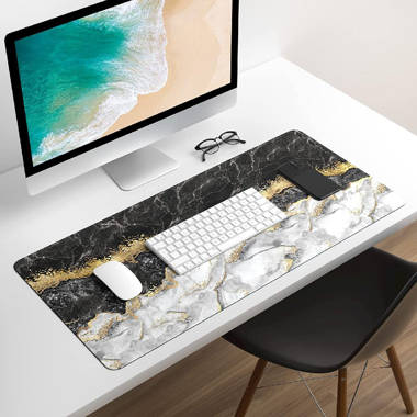 Large white desk discount pad